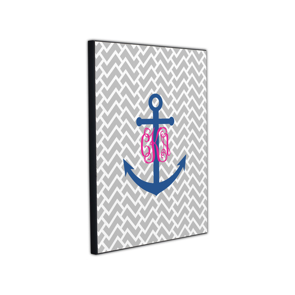 Monogram Anchor 11x14 Wood Print - Angle View