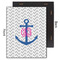 Monogram Anchor 11x14 Wood Print - Front & Back View