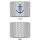 Monogram Anchor 12" Drum Lampshade - APPROVAL (Fabric)
