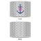 Monogram Anchor 12" Drum Lampshade - APPROVAL (Poly Film)