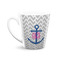 Monogram Anchor 12 Oz Latte Mug - Front