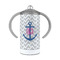 Monogram Anchor 12 oz Stainless Steel Sippy Cups - FRONT
