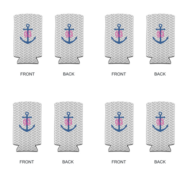 Monogram Anchor 12oz Tall Can Sleeve - Set of 4 - APPROVAL