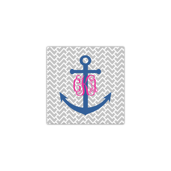 Monogram Anchor 12x12 - Canvas Print - Front View