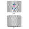Monogram Anchor 16" Drum Lampshade - APPROVAL (Fabric)