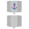 Monogram Anchor 16" Drum Lampshade - APPROVAL (Poly Film)