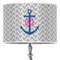 Monogram Anchor 16" Drum Lampshade - ON STAND (Poly Film)