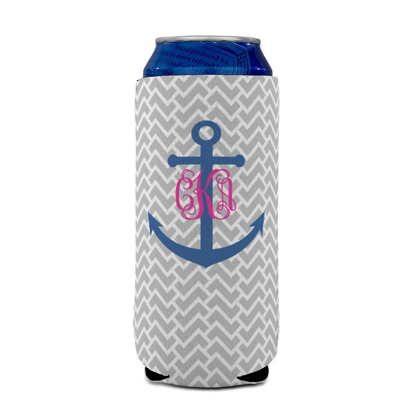 Monogram Anchor 16oz Can Sleeve - FRONT (on can)