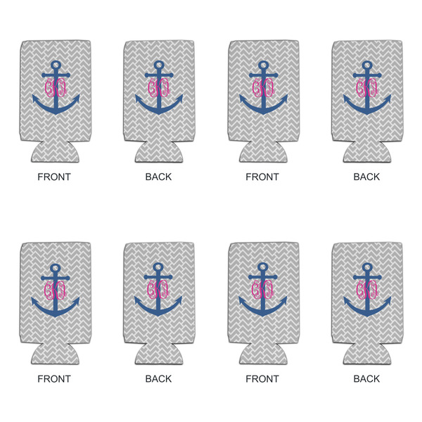 Monogram Anchor 16oz Can Sleeve - Set of 4 - APPROVAL