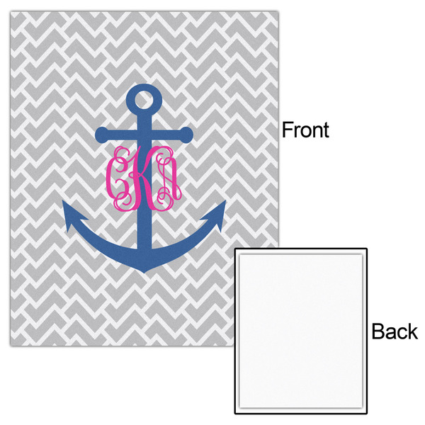 Monogram Anchor 16x20 - Matte Poster - Front & Back