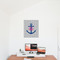Monogram Anchor 20x24 - Matte Poster - On the Wall