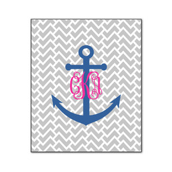 Monogram Anchor Wood Print - 20x24