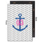 Monogram Anchor 20x30 Wood Print - Front & Back View