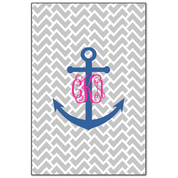 Monogram Anchor Wood Print - 20x30