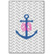 Monogram Anchor 20x30 Wood Print - Front View