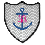 Monogram Anchor Iron On Shield Patch B