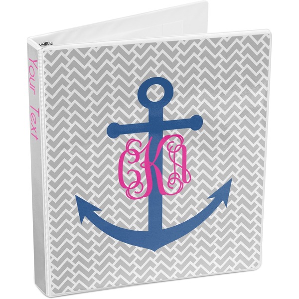 Monogram Anchor 3-Ring Binder 3/4 - Main