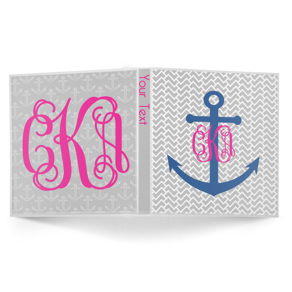 Monogram Anchor 3-Ring Binder Approval- 1in