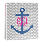 Monogram Anchor 3-Ring Binder - 1 inch (Personalized)