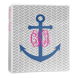 Monogram Anchor 3-Ring Binder - 1 inch (Personalized)