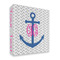 Monogram Anchor 3 Ring Binder - Full Wrap - 2"