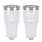 Monogram Anchor 30 oz Stainless Steel Tumbler - White - Double-Sided