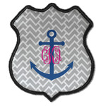 Monogram Anchor Iron On Shield Patch C