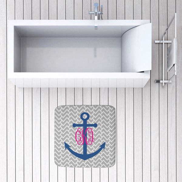 Monogram Anchor 48x48 Foam Memory Mat - LIFESTYLE