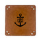Monogram Anchor 6" x 6" Leatherette Snap Up Tray - FLAT FRONT
