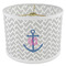 Monogram Anchor 8" Drum Lampshade - ANGLE Poly-Film