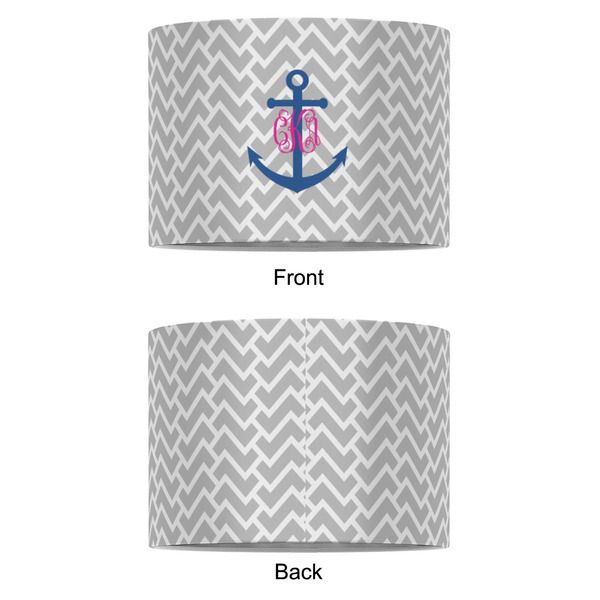 Monogram Anchor 8" Drum Lampshade - APPROVAL (Fabric)