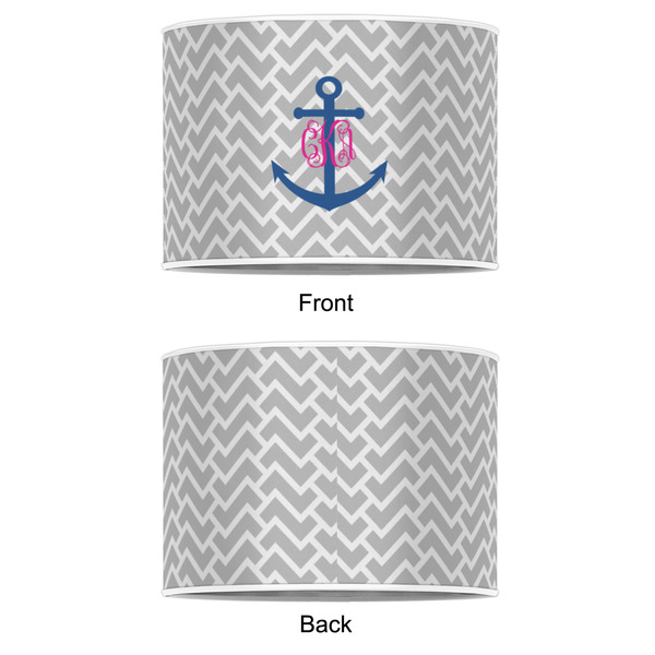 Monogram Anchor 8" Drum Lampshade - APPROVAL (Poly Film)