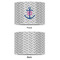 Monogram Anchor 8" Drum Lampshade - APPROVAL (Poly Film)