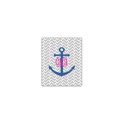 Monogram Anchor Canvas Print - 8x10