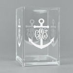 Monogram Anchor Acrylic Pen Holder