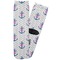 Monogram Anchor Adult Crew Socks - Single Pair - Front and Back