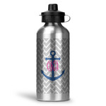 Monogram Anchor Water Bottles - 20 oz - Aluminum