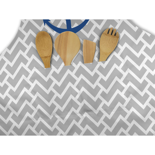 Monogram Anchor Apron - Pocket Detail with Props