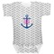 Monogram Anchor Baby Bodysuit 6-12 (Personalized)