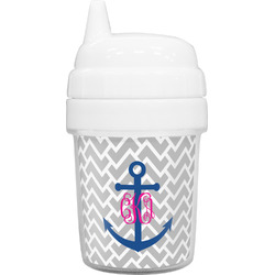 Monogram Anchor Baby Sippy Cup (Personalized)
