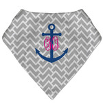 Monogram Anchor Bandana Bib