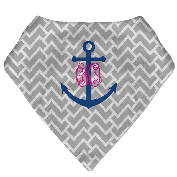 Custom Monogram Anchor Bandana Bib