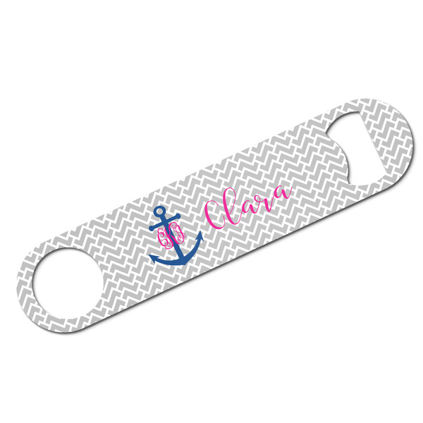 Custom Monogram Anchor Bar Bottle Opener