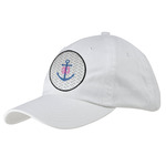 Monogram Anchor Baseball Cap - White