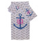 Monogram Anchor Bath Towel Set - 3 Pcs