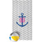 Monogram Anchor Beach Towel w/ Beach Ball