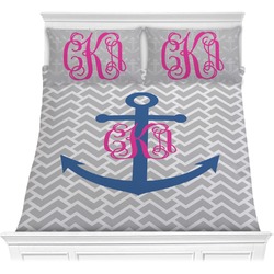 Monogram Anchor Comforter Set - Full / Queen (Personalized)