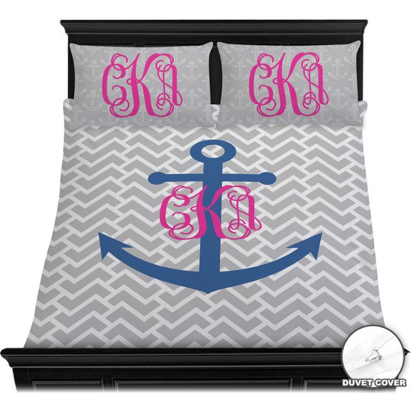 Monogram Anchor Bedding Set (Queen) - Duvet