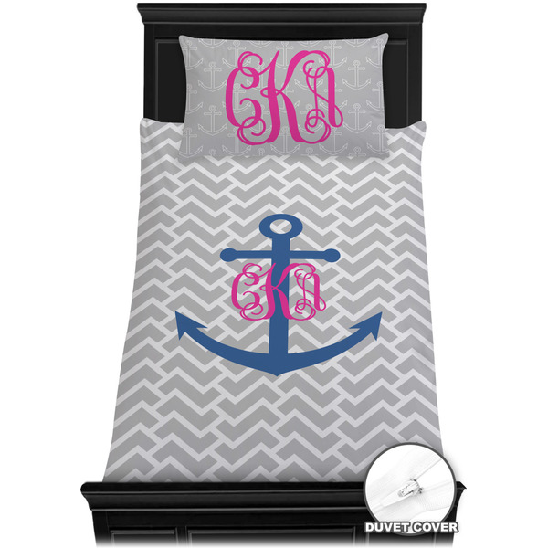 Monogram Anchor Bedding Set (Twin) - Duvet