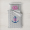 Monogram Anchor Duvet Cover Set - Twin XL (Personalized)